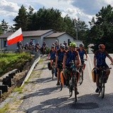 Powitanie rowerzystów NINIWA Team w Kokotku