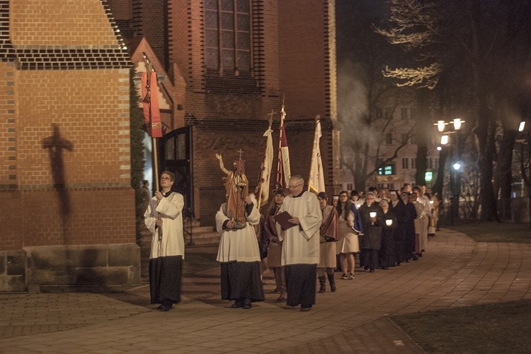 Liturgia Wigilii Paschalnej 2015 w Gliwicach