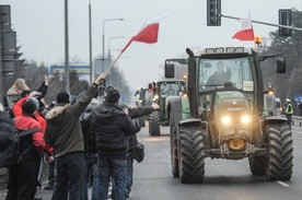 Protest i blokada rolników 11 lutego w Warszawie