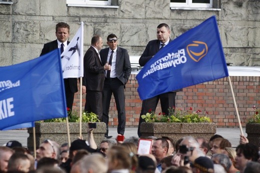 Prezydent Andrzej Duda na Placu Krakowskim