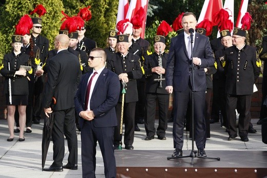 Prezydent Andrzej Duda na Placu Krakowskim