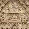 Rzeźba w portalu katedy Notre Dame
