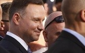 Prezydent Andrzej Duda na Placu Krakowskim