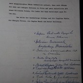 Ostatnia karta orędzia z podpisami polskich biskupów