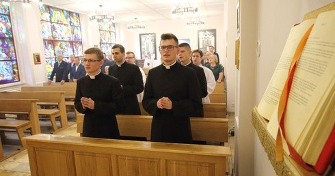 Obłóczyny w Wyższym Seminarium Duchownym