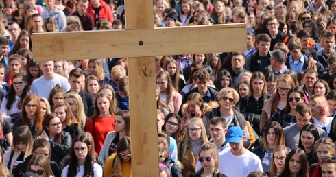 Pielgrzymka maturzystów diecezji płockiej na Jasną Górę w ubiegłym roku.