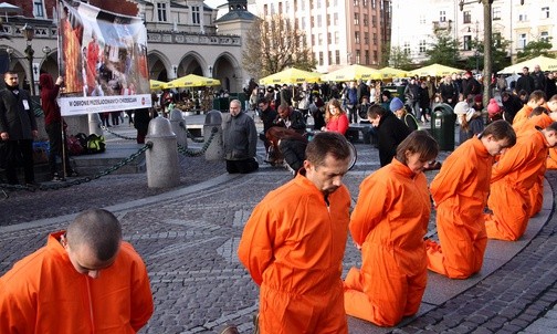 Flash mob podczas Międzynarodowego Kongresu w Obronie Chrześcijan w Krakowie