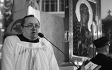 Ks. Jan Augustynowicz w czasie nawiedzenia obrazu Matki Bożej Częstochowskiej w marcu ubiegłego roku w parafii św. Jana Chrzciciela w Rębowie