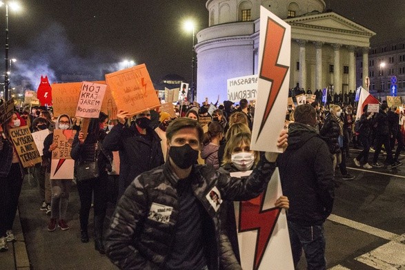 Protest zwolenniczek aborcji