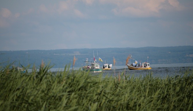 Kąty Rybackie - poświęcenie łodzi rybackich