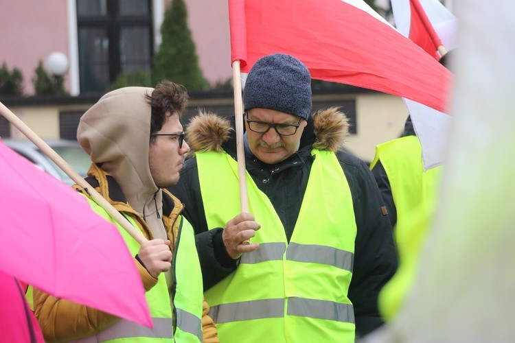 Pikieta rolników w Elblągu