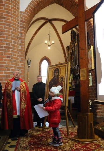 Symbole ŚDM - Parafia św. Jakuba, Tolkmicko