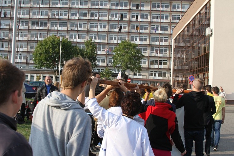 Znaki ŚDM w Płocku - szpital