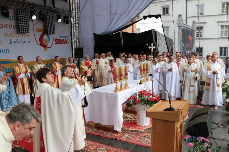 ŚDM w Płocku. Msza św., 2