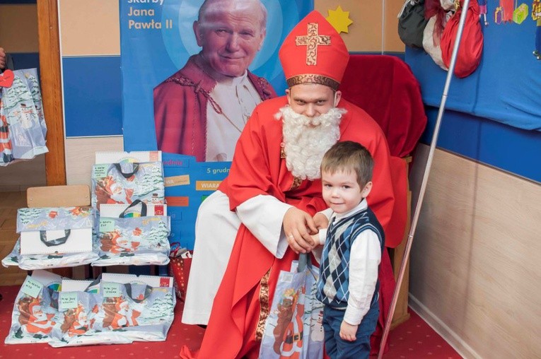 Święty Mikołaj w przedszkolu bł. Franciszki