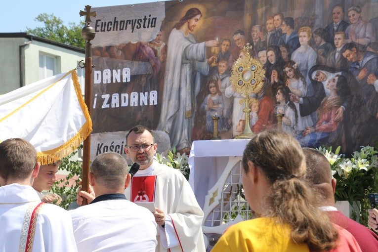 Płock. Procesja Bożego Ciała