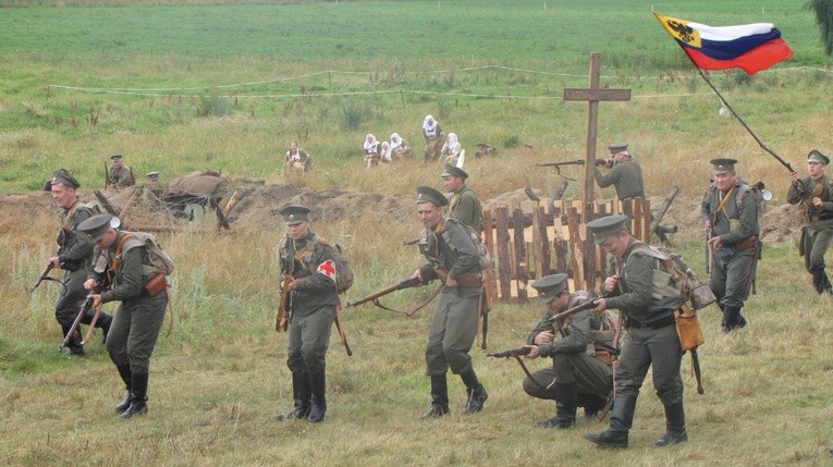 W ramach obchodów 100. rocznicy wybuchu pierwszej wojny światowej, na Mazowszu zorganizowano rekonstrukcje historyczne walk sprzed wieku