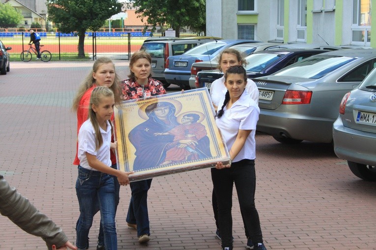 Znaki ŚDM w Makowie Mazowieckim