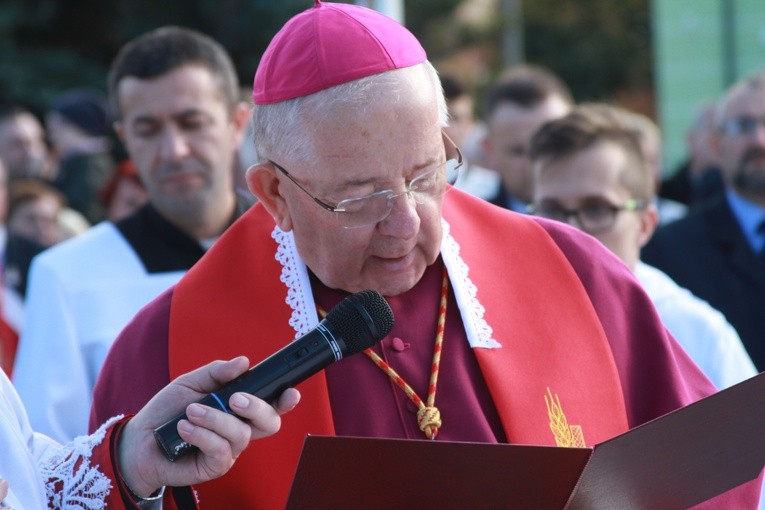 Pomnik bł. ks. J. Popiełuszki w Mławie