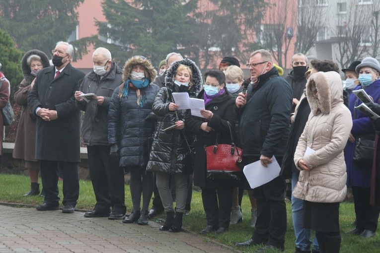 Ciechanów. Poświęcenie krzyża morowego