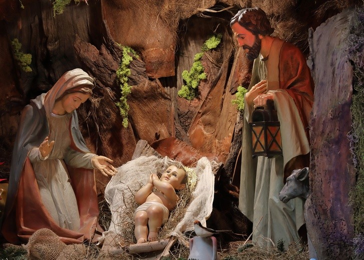 Oprócz pasterzy do Dzieciątka przyszła św. Agnieszka - nietypowy obraz bożonarodzeniowy w Lidzbarku Warmińskim