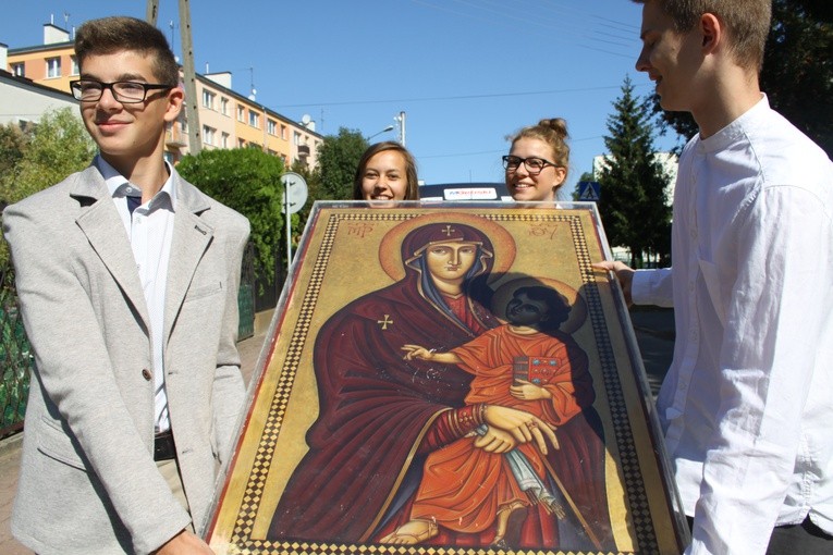 Znaki ŚDM w Makowie Mazowieckim