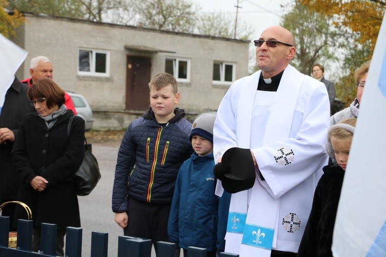 Nowe Niestępowo (Pokrzywnica). Poświęcenie zabytkowej kapliczki