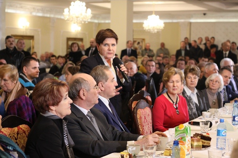 Premier Beata Szydło w Makowie Mazowieckim