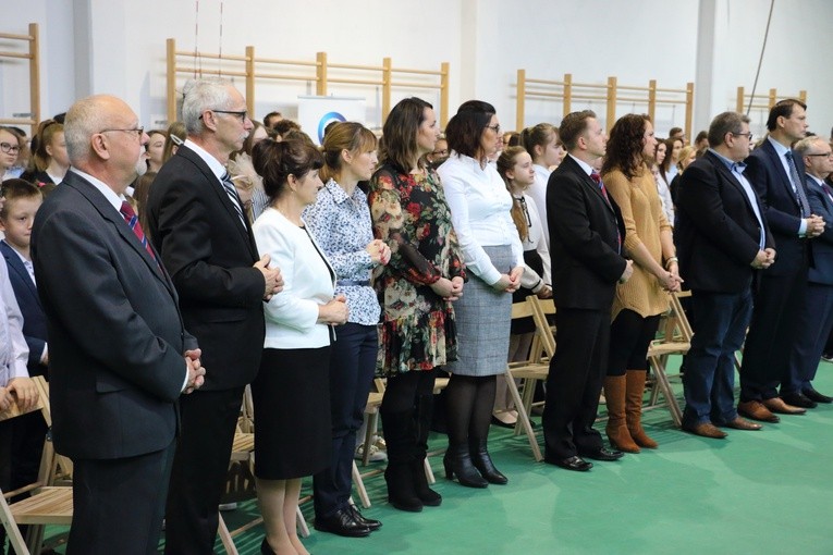 Poświęcenie budynków w ZS Katolickich w Malborku