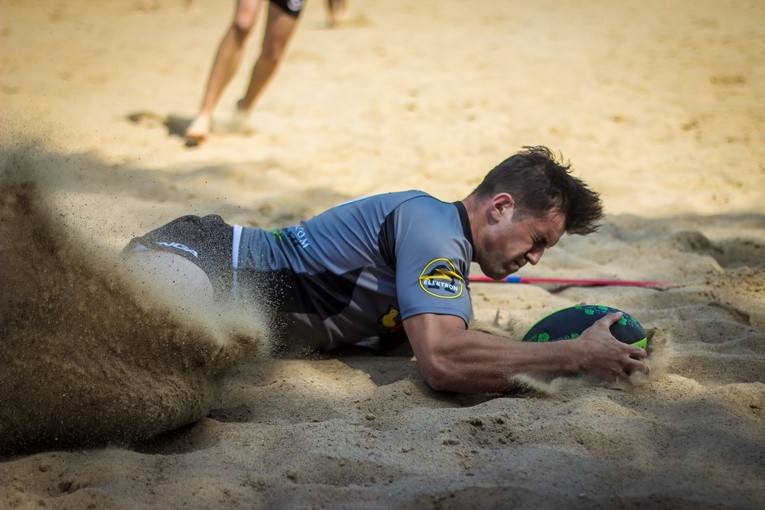 Rugby plażowe w Olsztynie