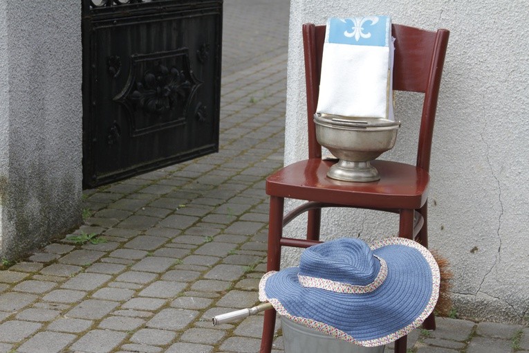 Pielgrzymka. Obiad w Bełdowie