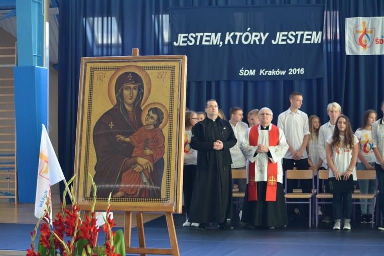 Znaki ŚDM w Makowie Mazowieckim