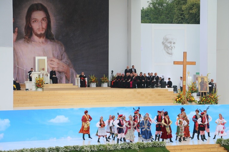 Powitanie papieża Franciszka
