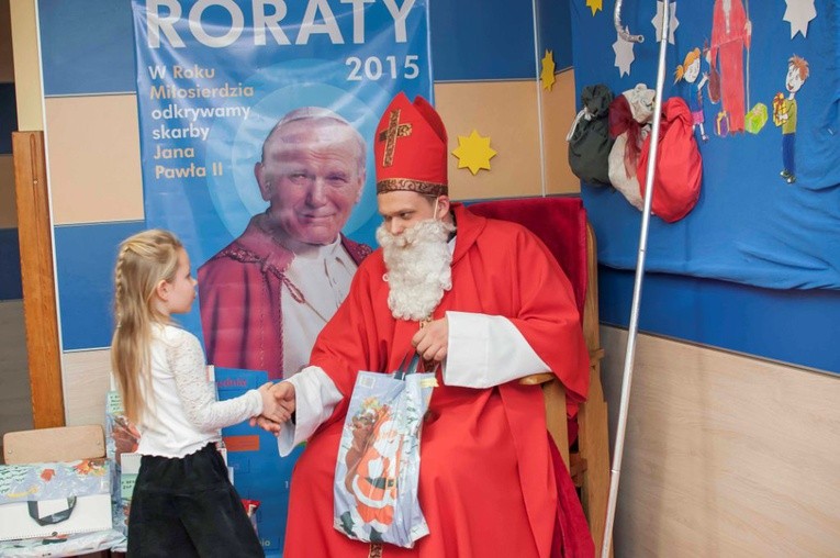 Święty Mikołaj w przedszkolu bł. Franciszki