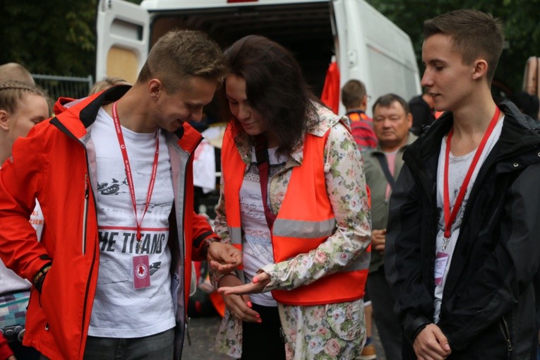 Początek pielgrzymki na Jasną Górę