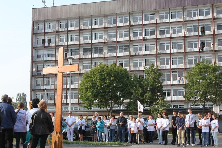 Znaki ŚDM w Płocku - szpital