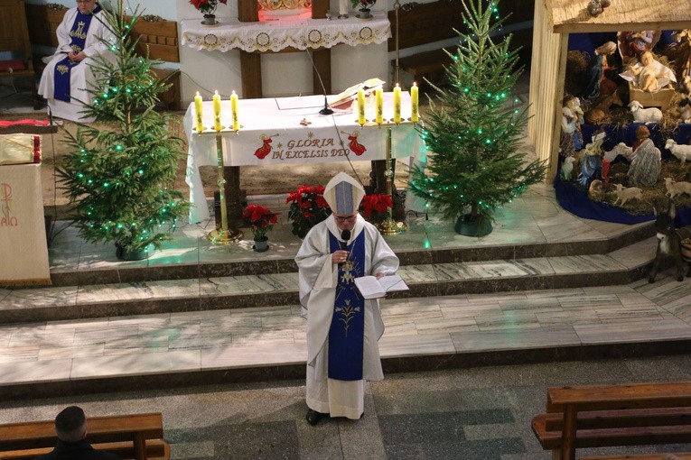 Płock. Spotkanie Wojowników Maryi z bp. Szymonem