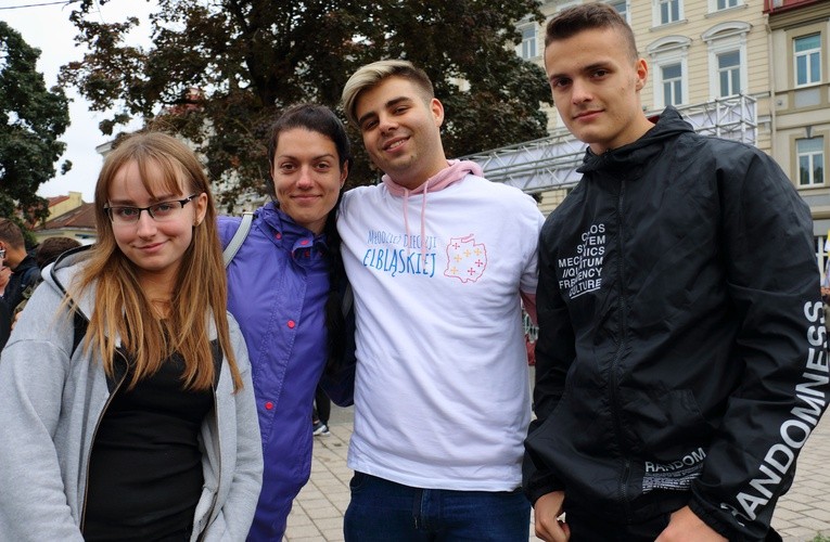 Młodzież z diecezji elbląskiej w Wilnie 