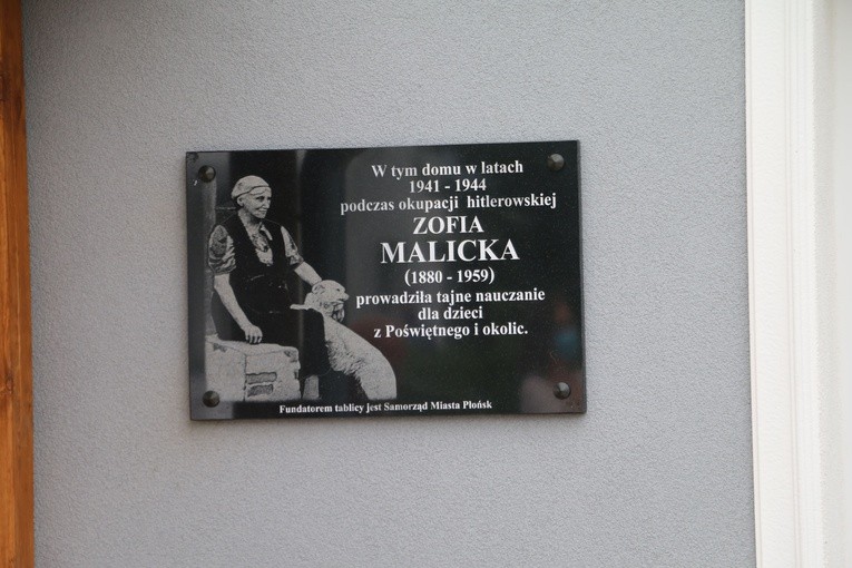 Płońsk. Tablica Zofii Malickiej