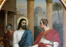 Artystyczna wizja spotkania Jezusa i Piłata